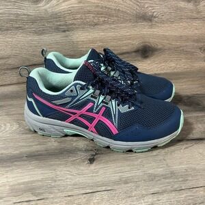 ASICS Women's Gel-Venture 8 Trail Running Shoes Size 8 Mako Blue/Pink
